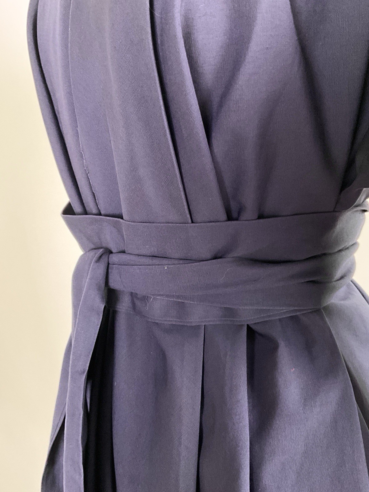 Vintage 1950&rsquo;s Claire McCardell Navy Silk Faille Jacket with Double Wrap Belt
