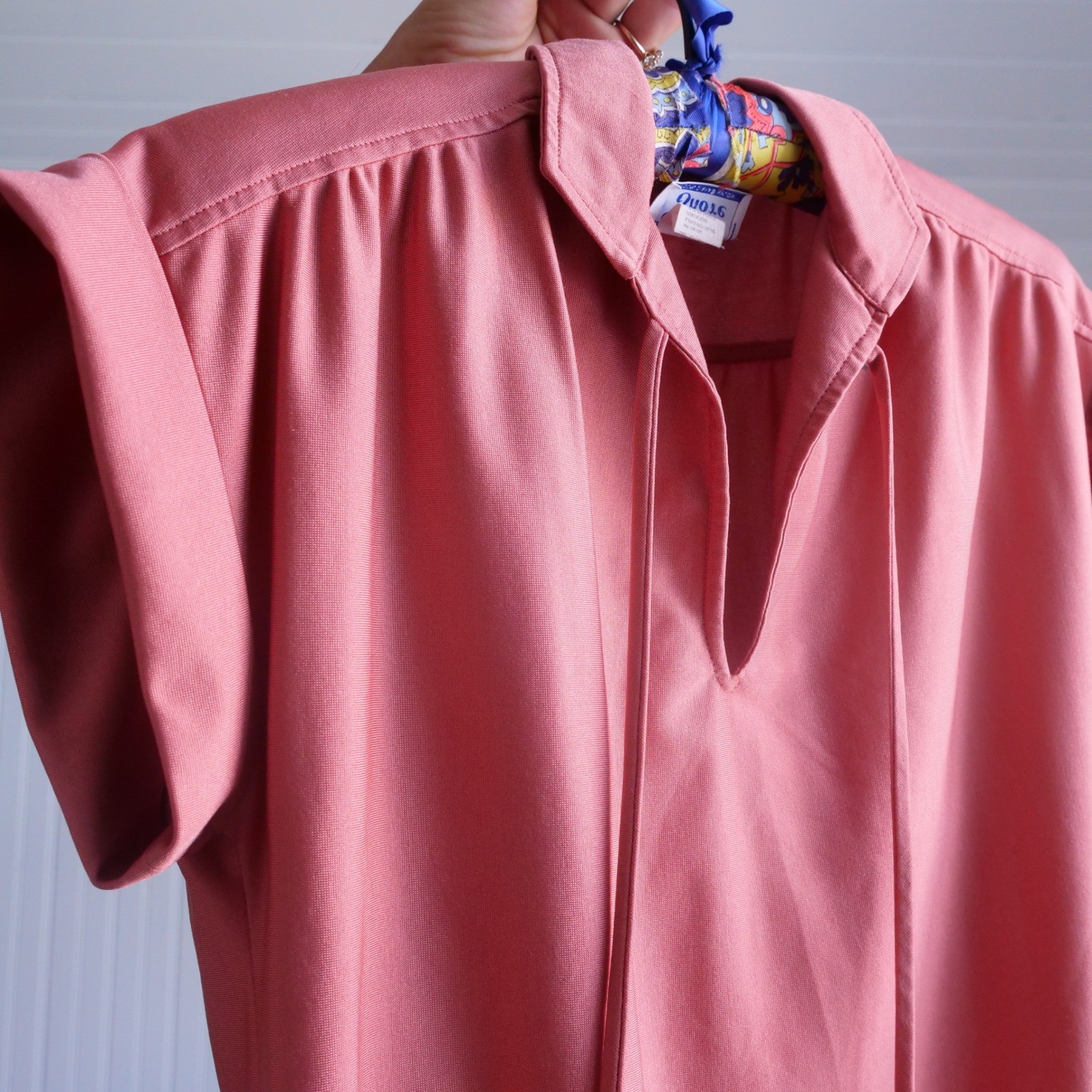 Vintage 1970s/80s Ship &lsquo;n Shore copper colored nylon crop top