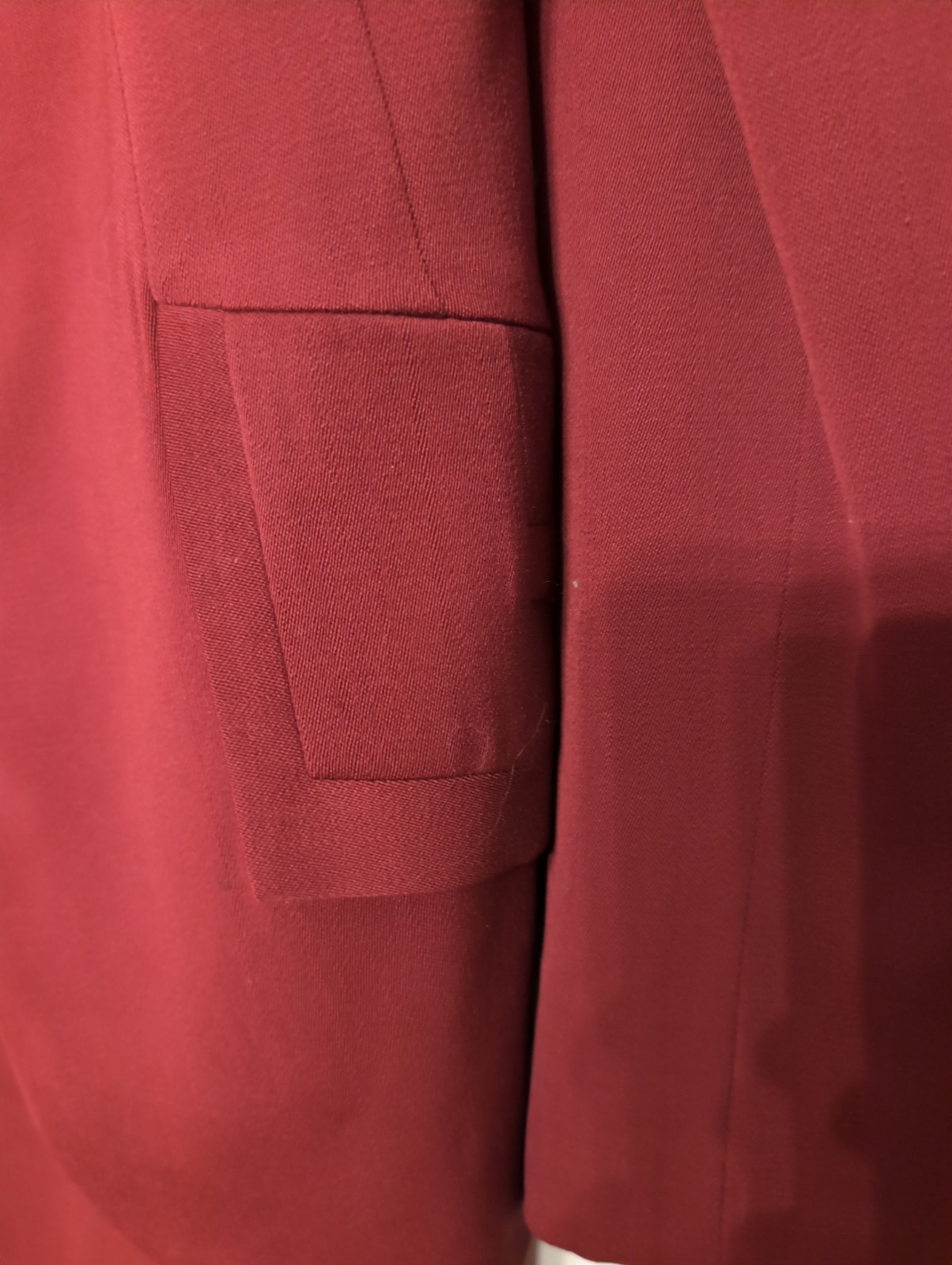 1940s Rummel Abbate California Custom Burgundy Gab Skirt Suit Vintage Wool