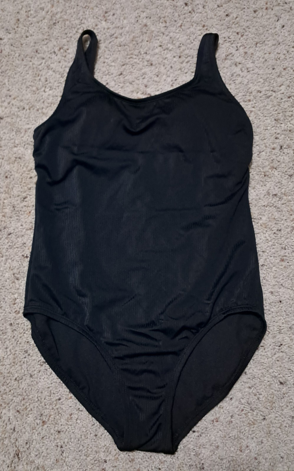 Vintage Catalina One Piece Black Ribbed Swimsuit Sz Small 90&rsquo;s Classic Excellent