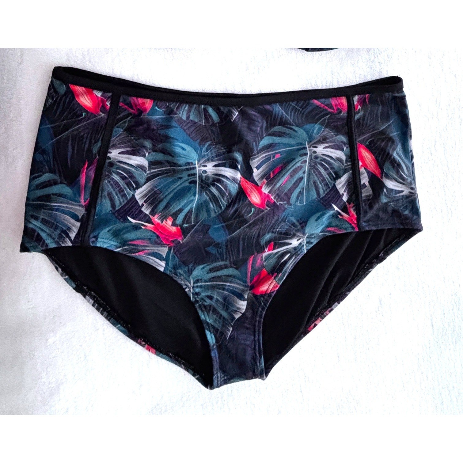 SwimsuitsForAll Tropical Underwire Bikini High Waist Sz 20 Pin Up Rockabilly