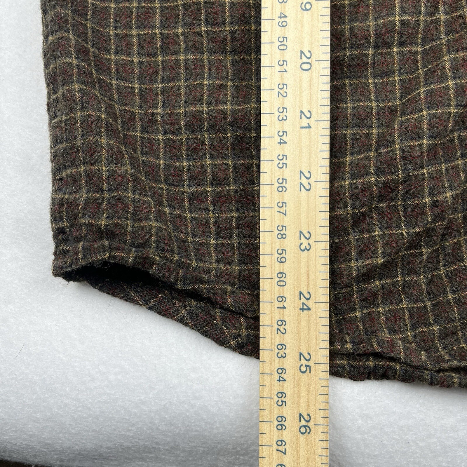 Vintage Pendleton Sir Pendleton Fine Wool Flannel Brown Plaid Medium