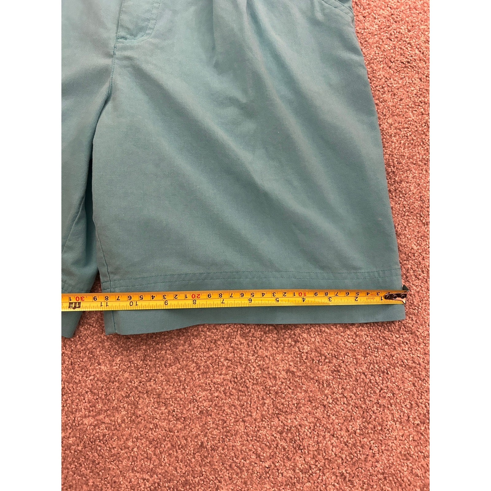 Outback Red Pleated Shorts Womens 10 Teal Excellent Vintage High Waist Cotton
