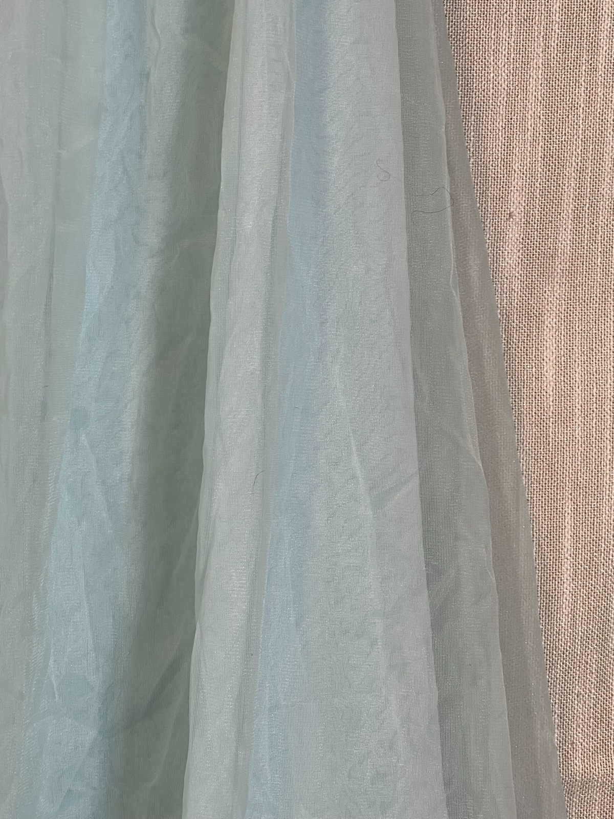 Vintage Gossard Artemis BLUE CHIFFON NIGHTGOWN~Babydoll Nightie*S Sleepwear*Rose