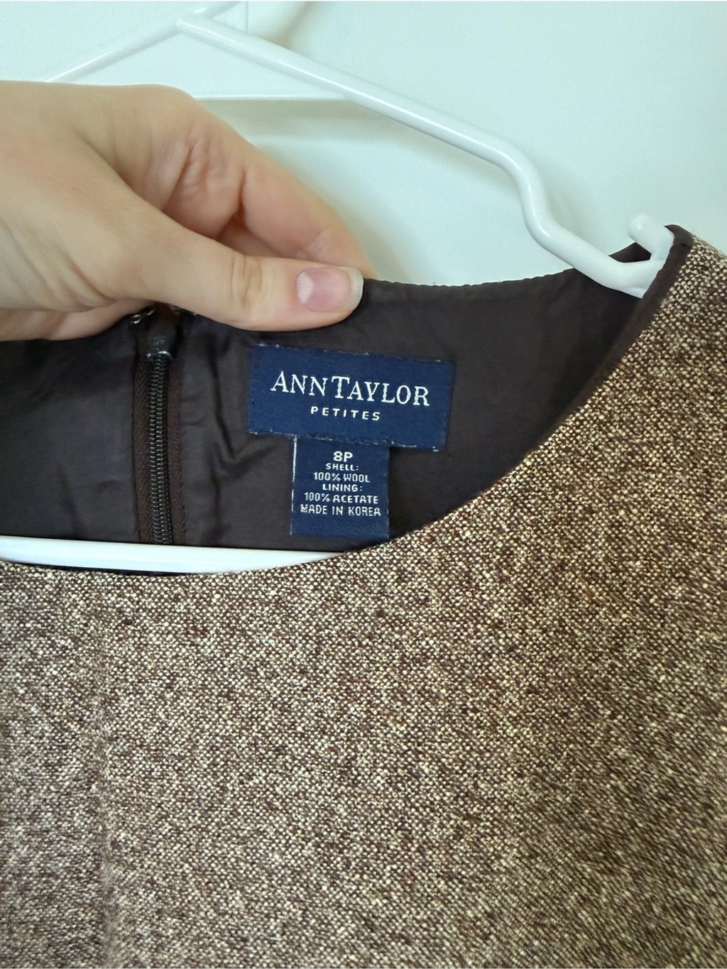Classic Vintage Ann Taylor Wool Sheath Dress