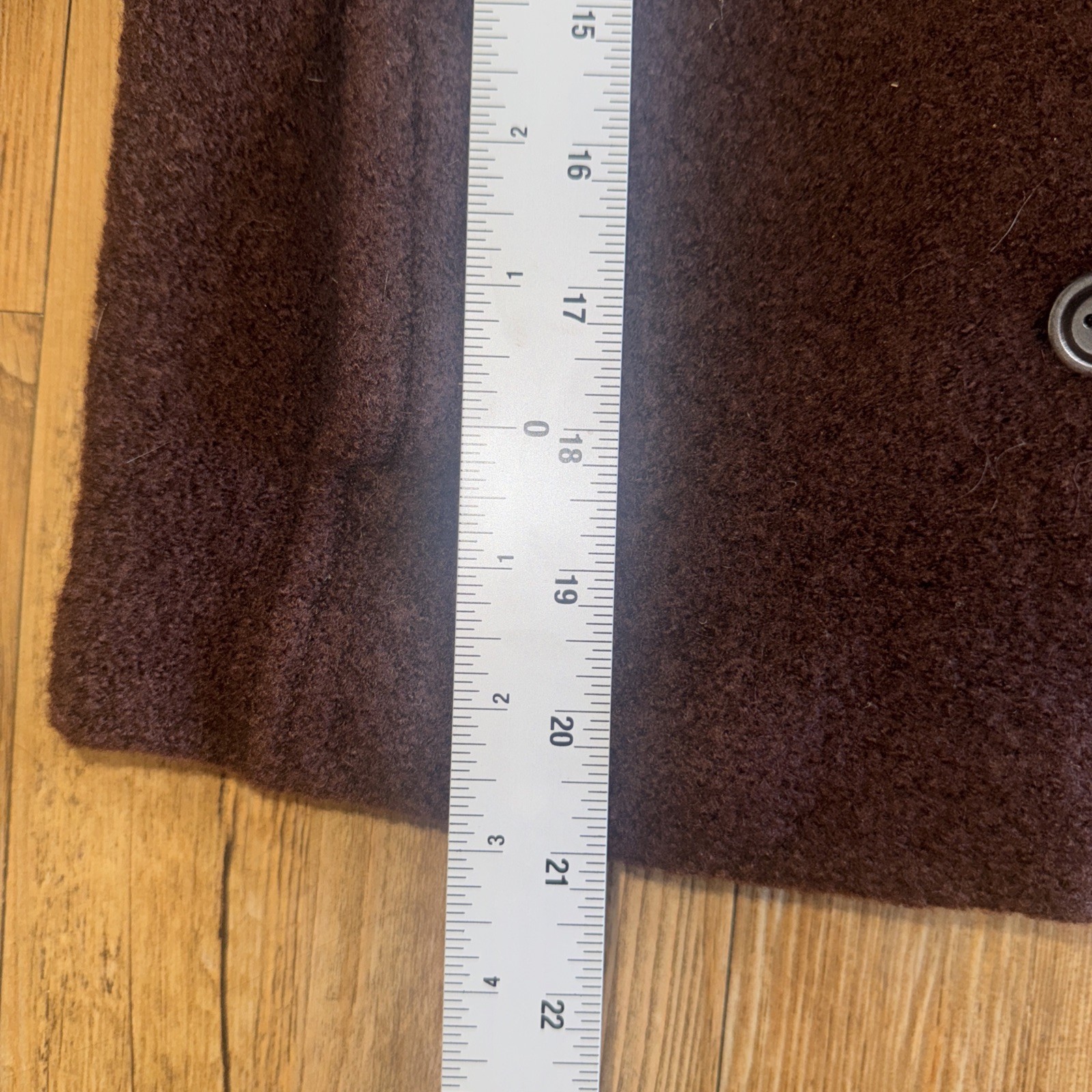 J Crew Vintage 100% Wool peacoat Jacket Size 6 Women&rsquo;s Brown Pockets Y2K #78