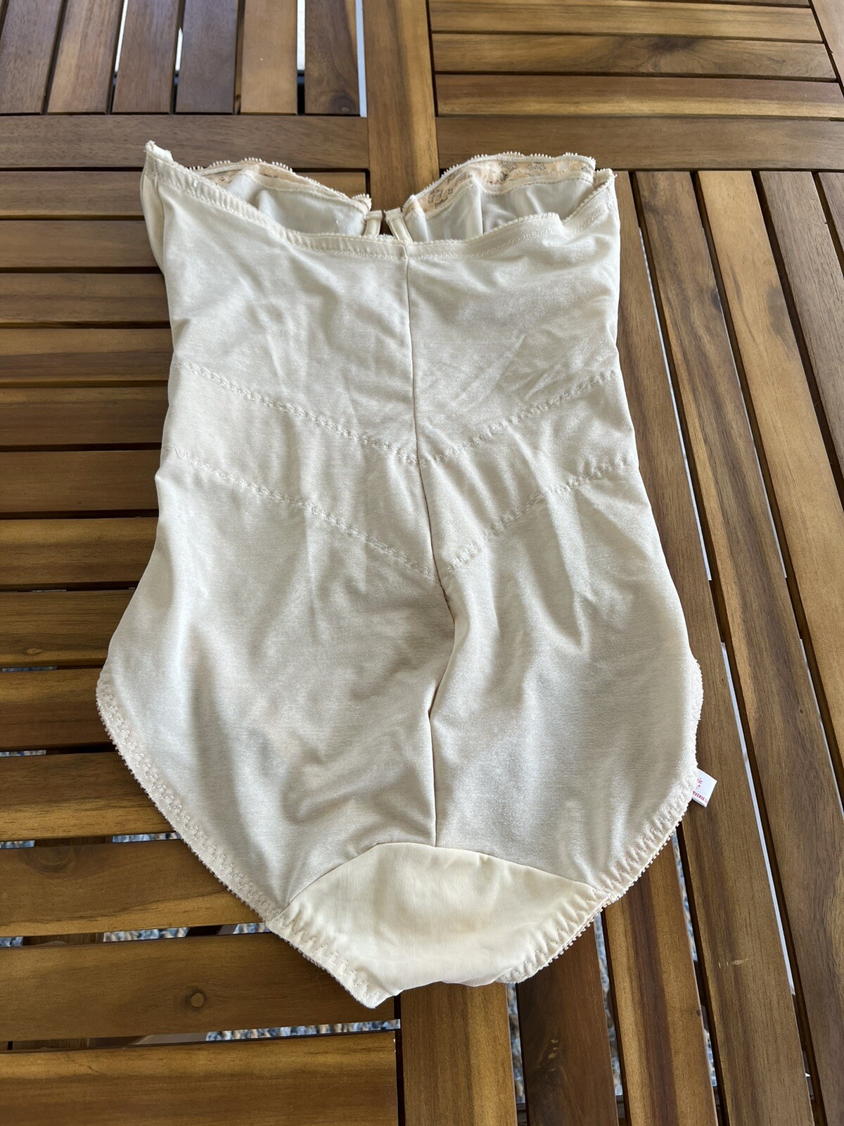 Young Natural Smoothie Sheer Nylon Bustier Girdle 34 C Sissy Panty Vtg 50s 60s
