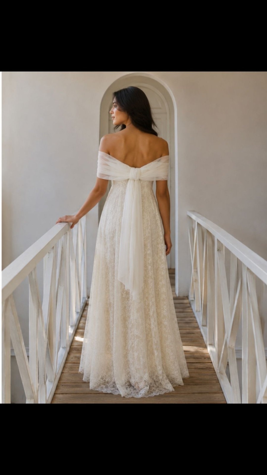 Vintage Scott McClintock Lace Off Shoulder Formal Gown Dress USA Size 10 Vintage