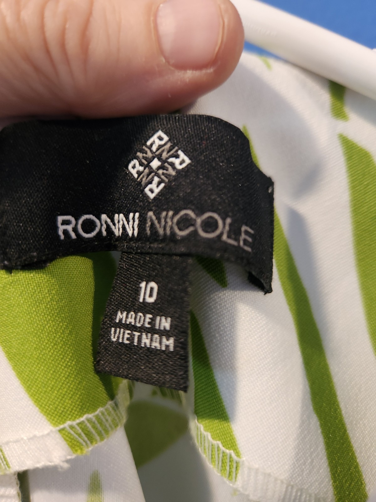 Vintage Ronni Nicole « Botanical » Pattern Mini Dress Womens Size 10