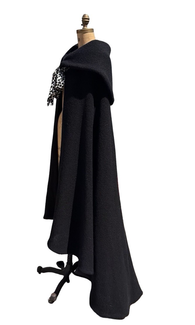 Vintage Archival CHLOE Summer cape Open Knit Cape One Size 80s Hooded