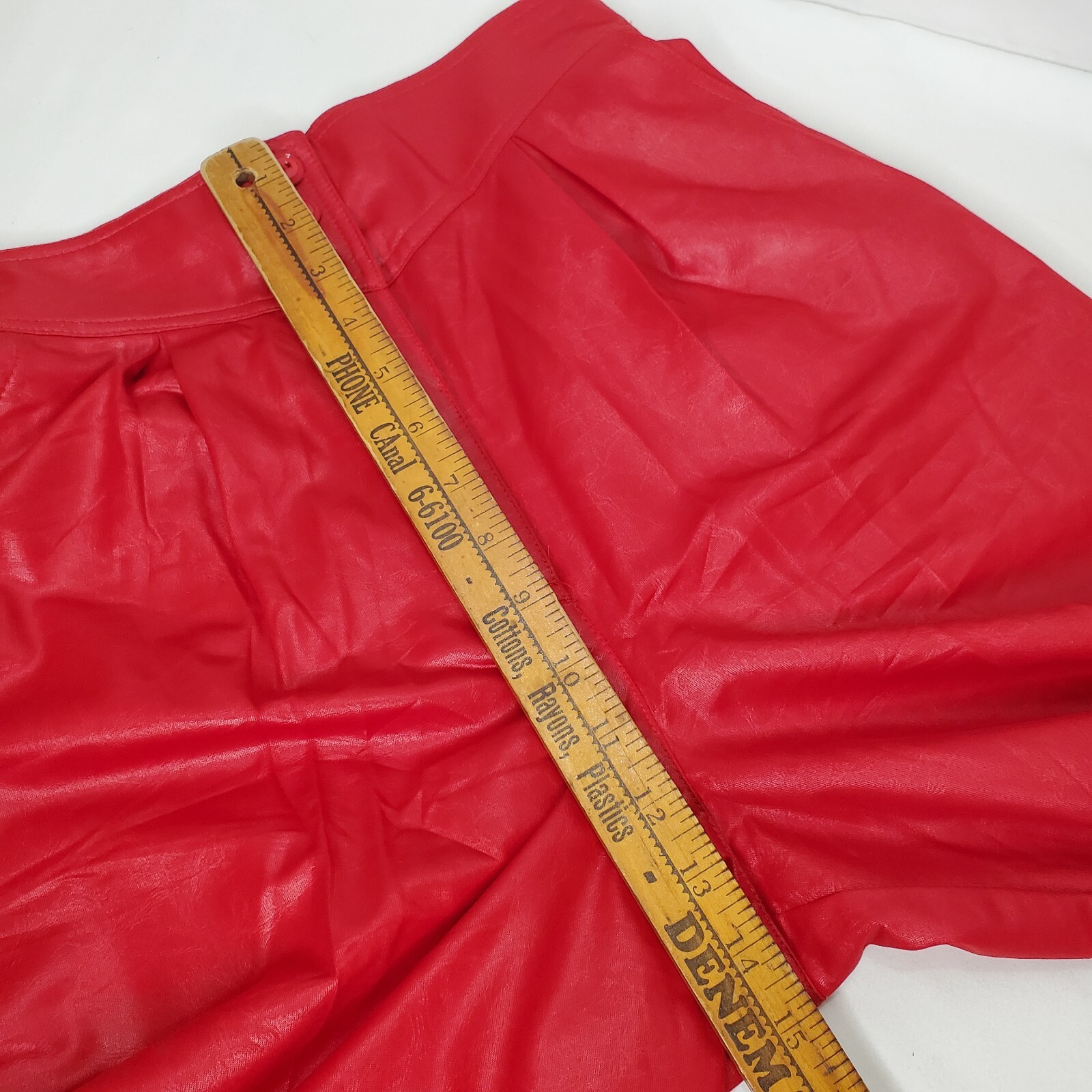 Vintage 80s Red Jacket Pants Batwing Sleeves High Waist Costume Movie Stage New