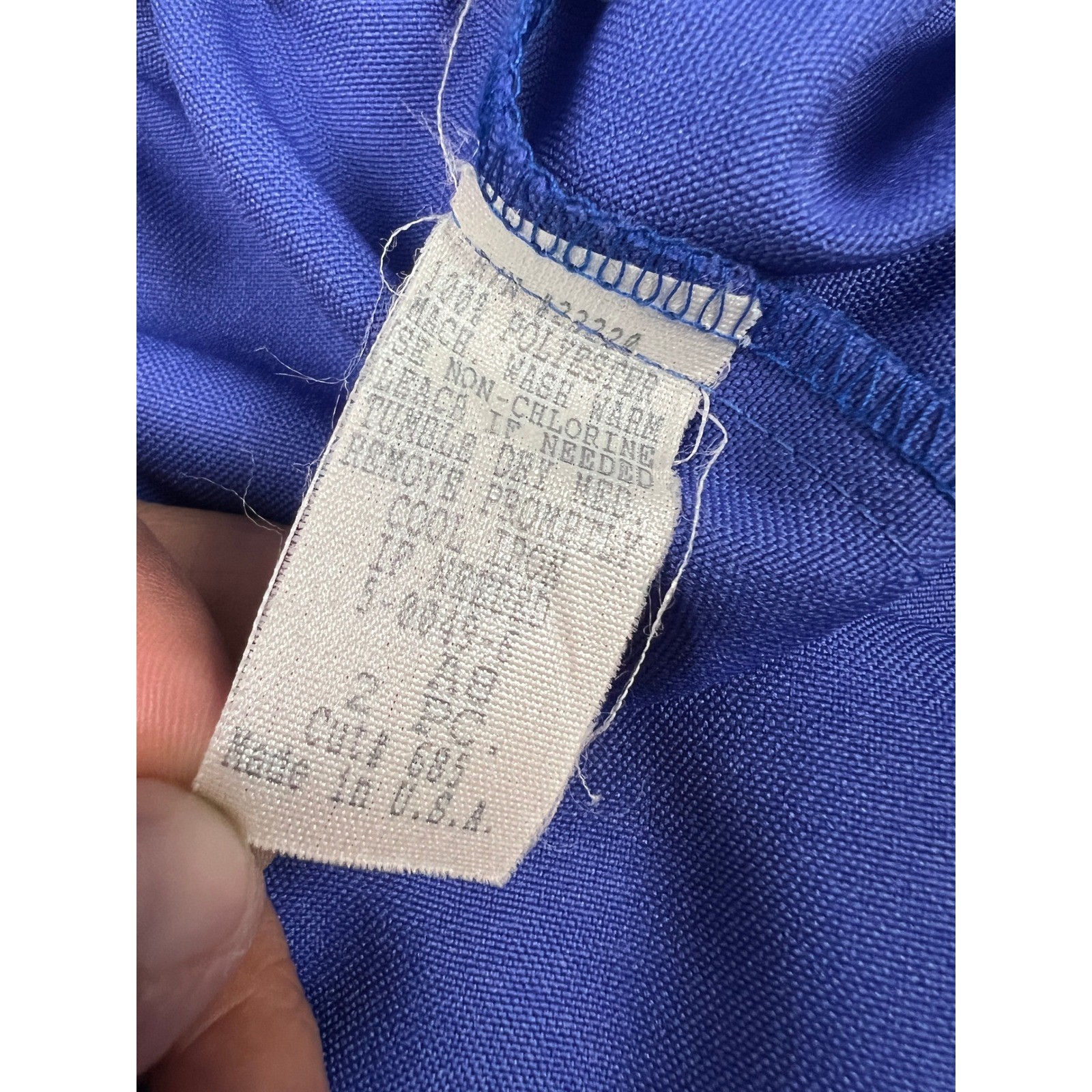 Unbranded Skirt Women Medium Blue Vintage Pencil Elastic Waist Made in USA 26846