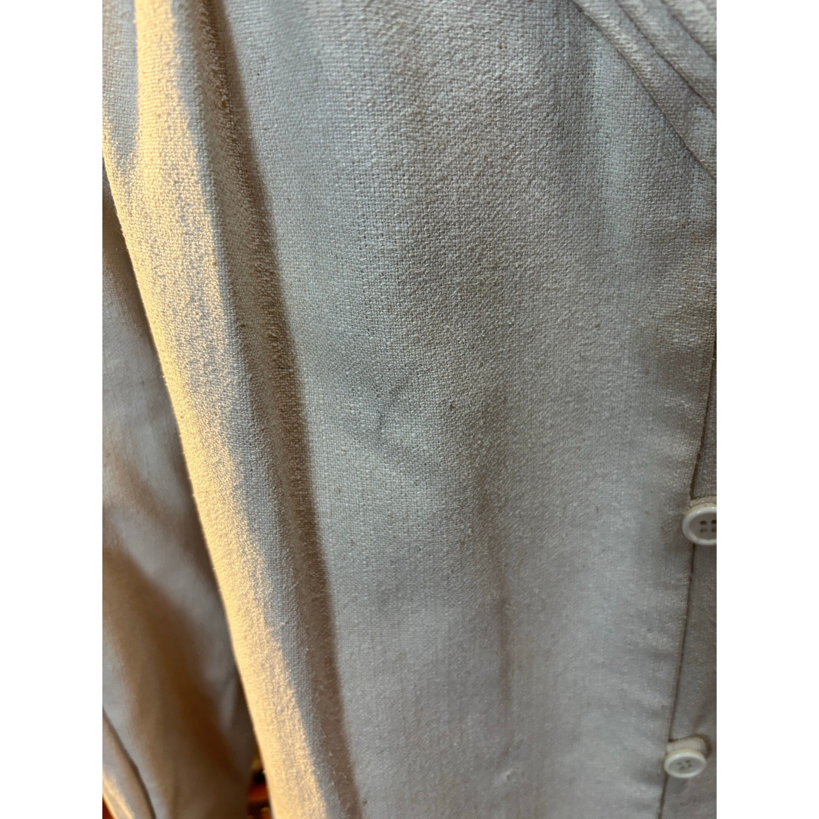 80s Ivory Raw Silk Jacket Avant Garde Sailor Collar Romantic Prairie