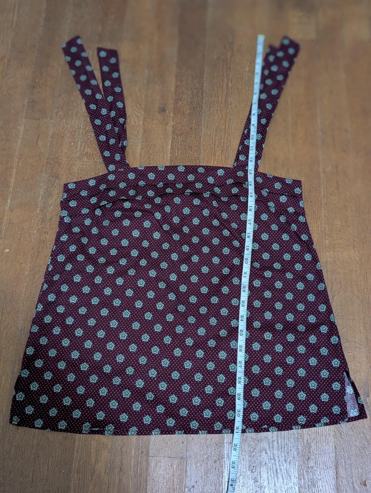 Vintage 80s Vera Bradley Quilted Jacket Tank Skirt & Sash Set Medium Maroon