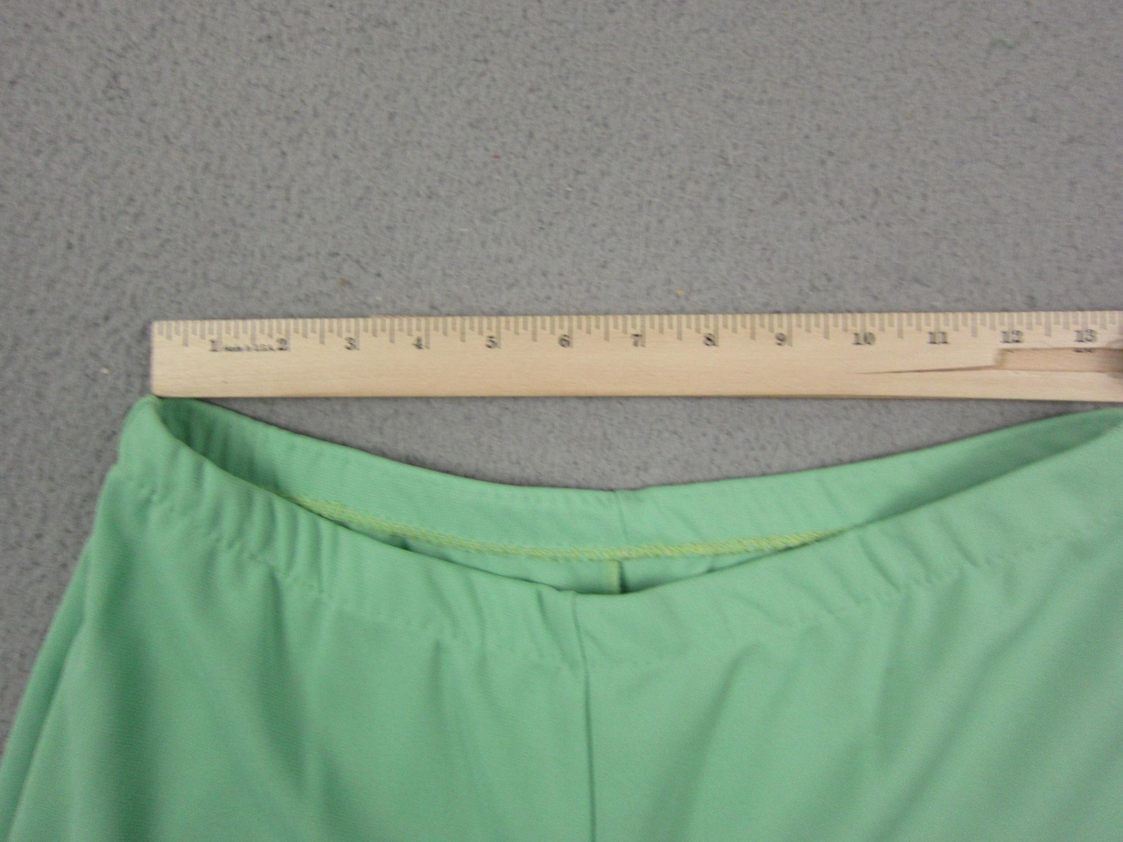 Vintage Disco Shirt Pants Set Womens 13/14 Green MOD Leisure 60s 70s Pantasticks