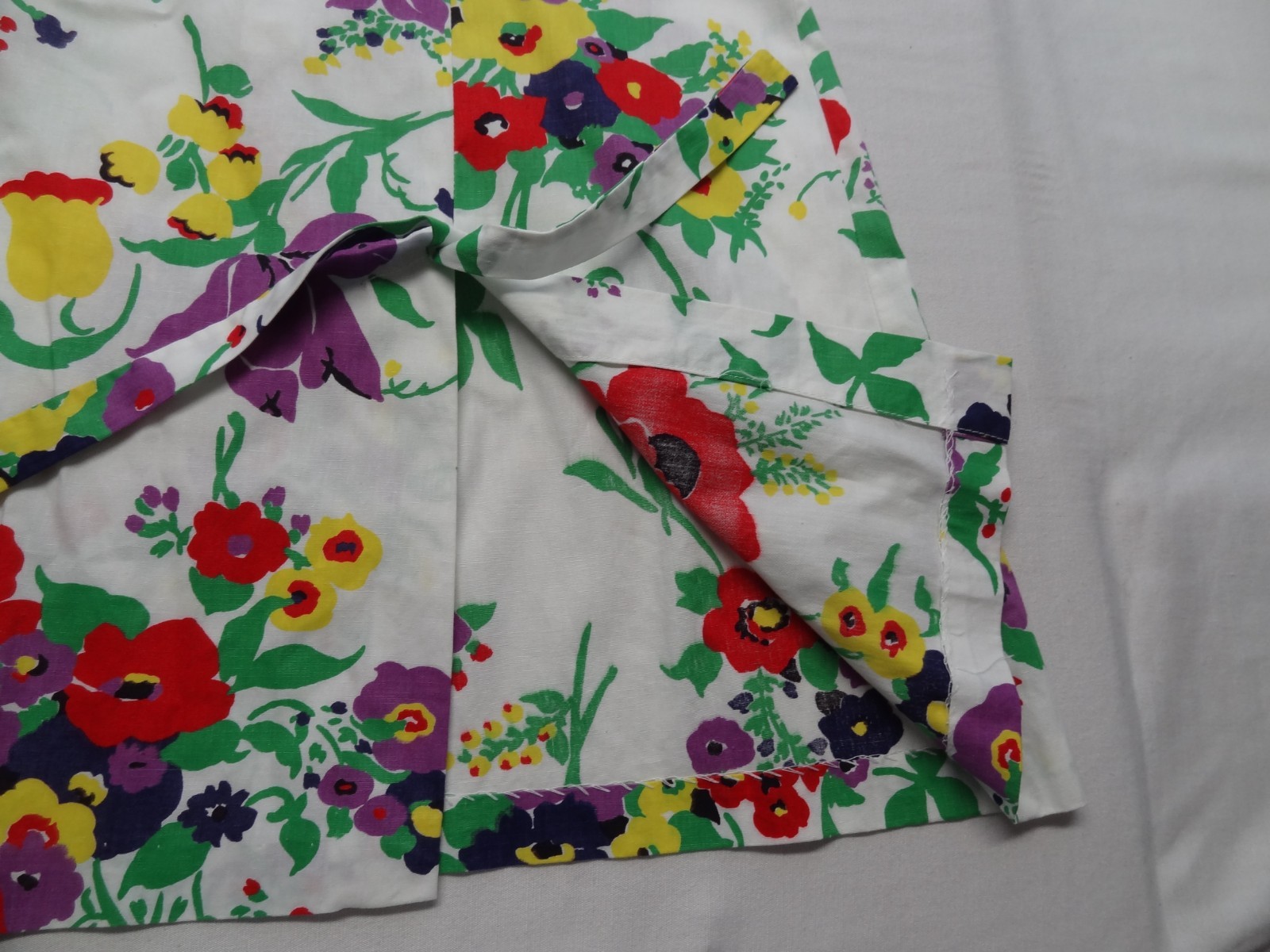 Mini Dress Shorts SET 18 1/2 Floral 60s 70s Hippie VTG ILGWU Union Made in USA