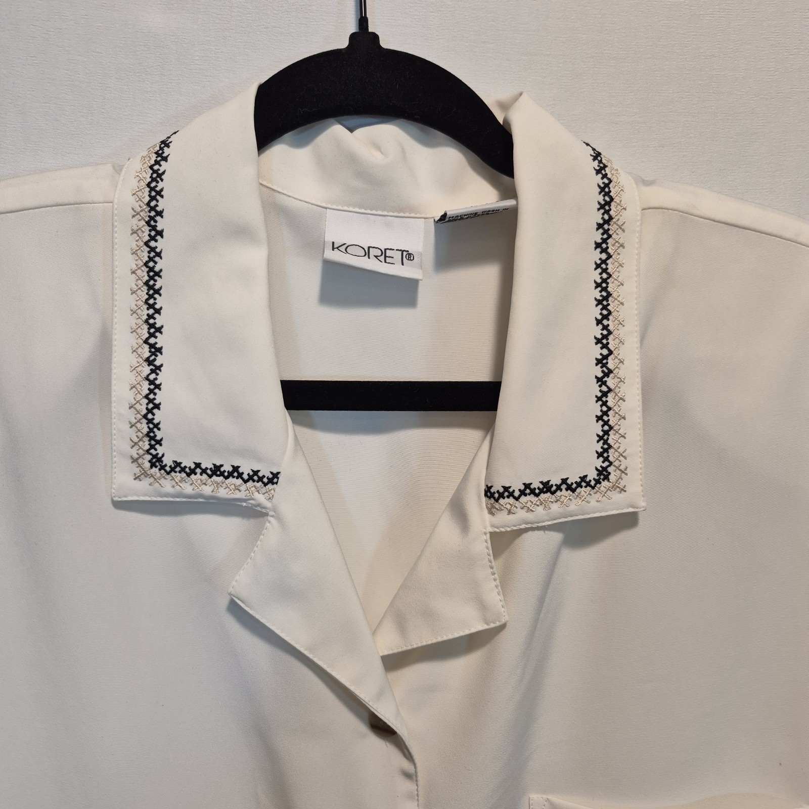 NWT Vintage Koret Blouse 18W Grandmacore Artisanal Retro Camp/Resort Eclectic