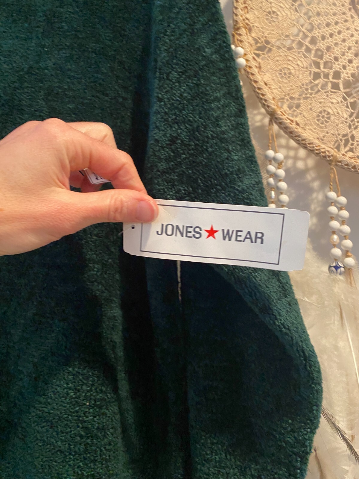 Vintage 90s Chenille Turtleneck Boucle Sweater by Jone’s Wear Sz M