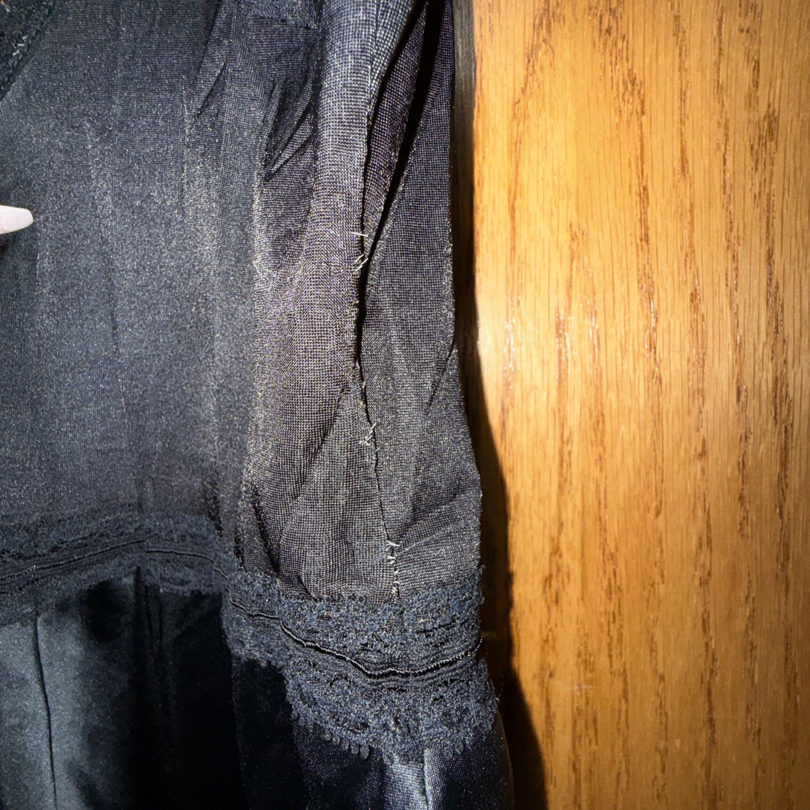 Vintage 1980s Maidenform « Something Special » Black Full Slip Size 32 USA Union