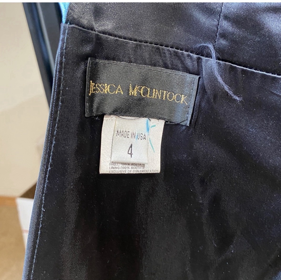 Backless vintage top 2000’s Jessica McClintock 4