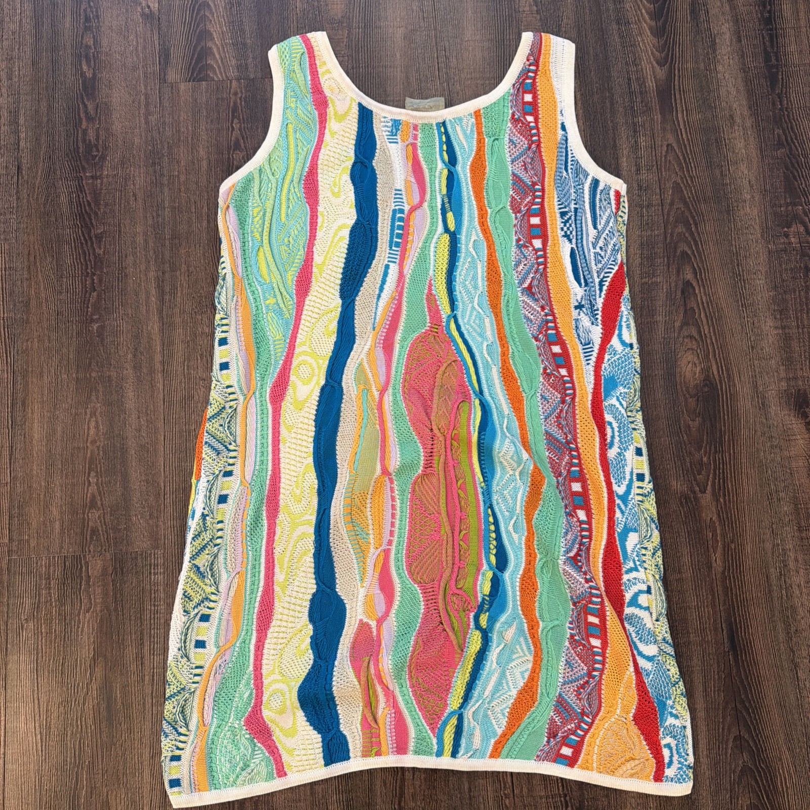 RARE Vintage Australian Merchandised Cotton COOGIE Tank Dress L