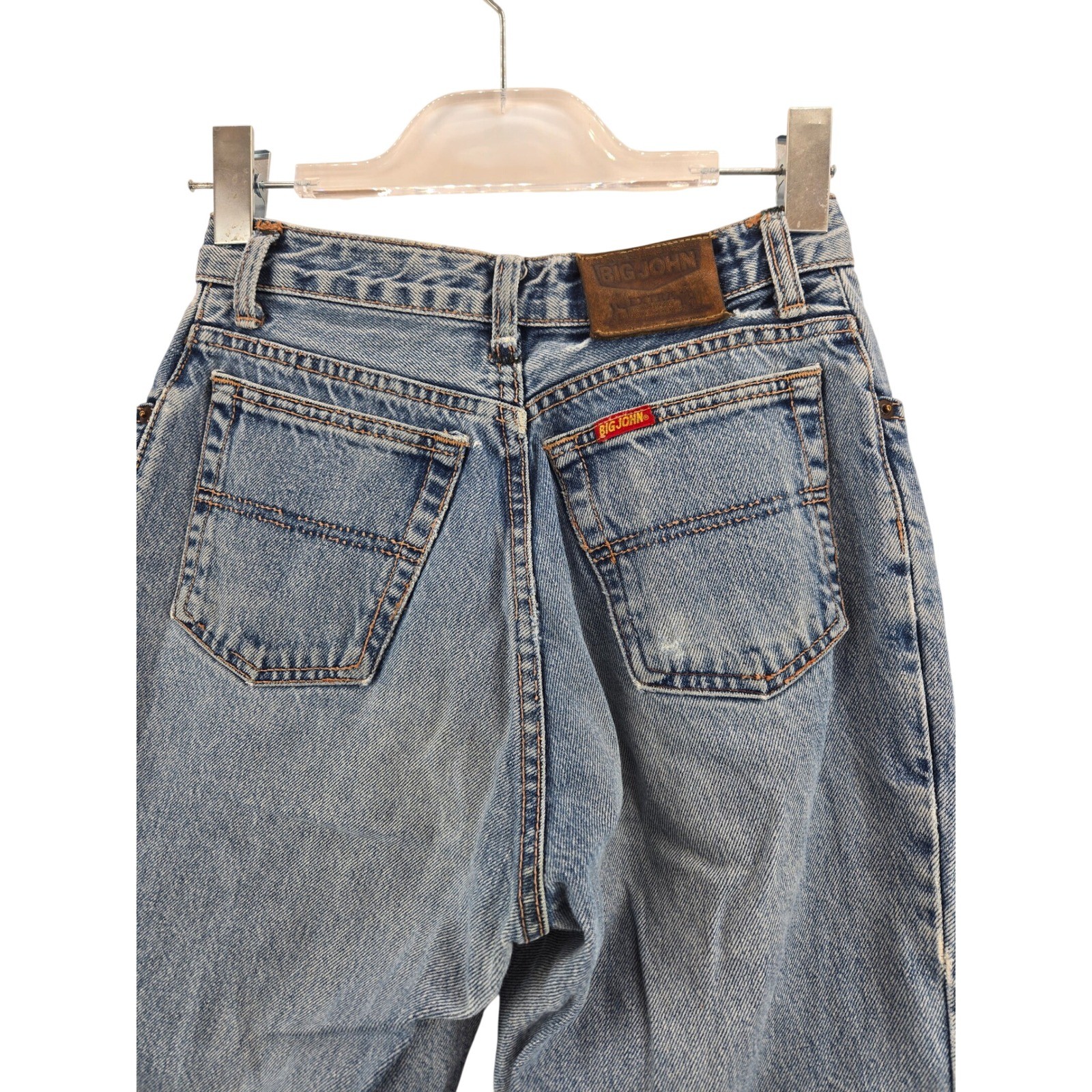 Big John Extra Vintage High Waisted Jeans Blue Medium Wash Made in Japan 25