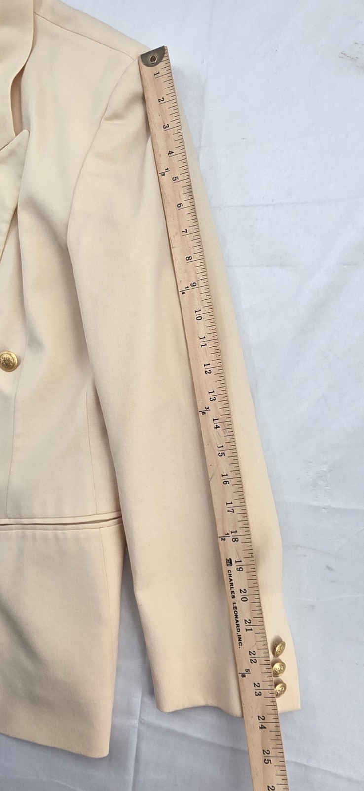VTG 90s Pendleton Double Breasted Wool Blazer Gold Crest Buttons Women 12