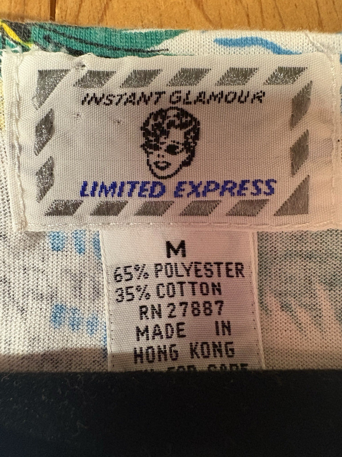 Vtg 80&prime; Instant Glamour Limited Express Cotton Graphic Tee Holiday Motel Cars M