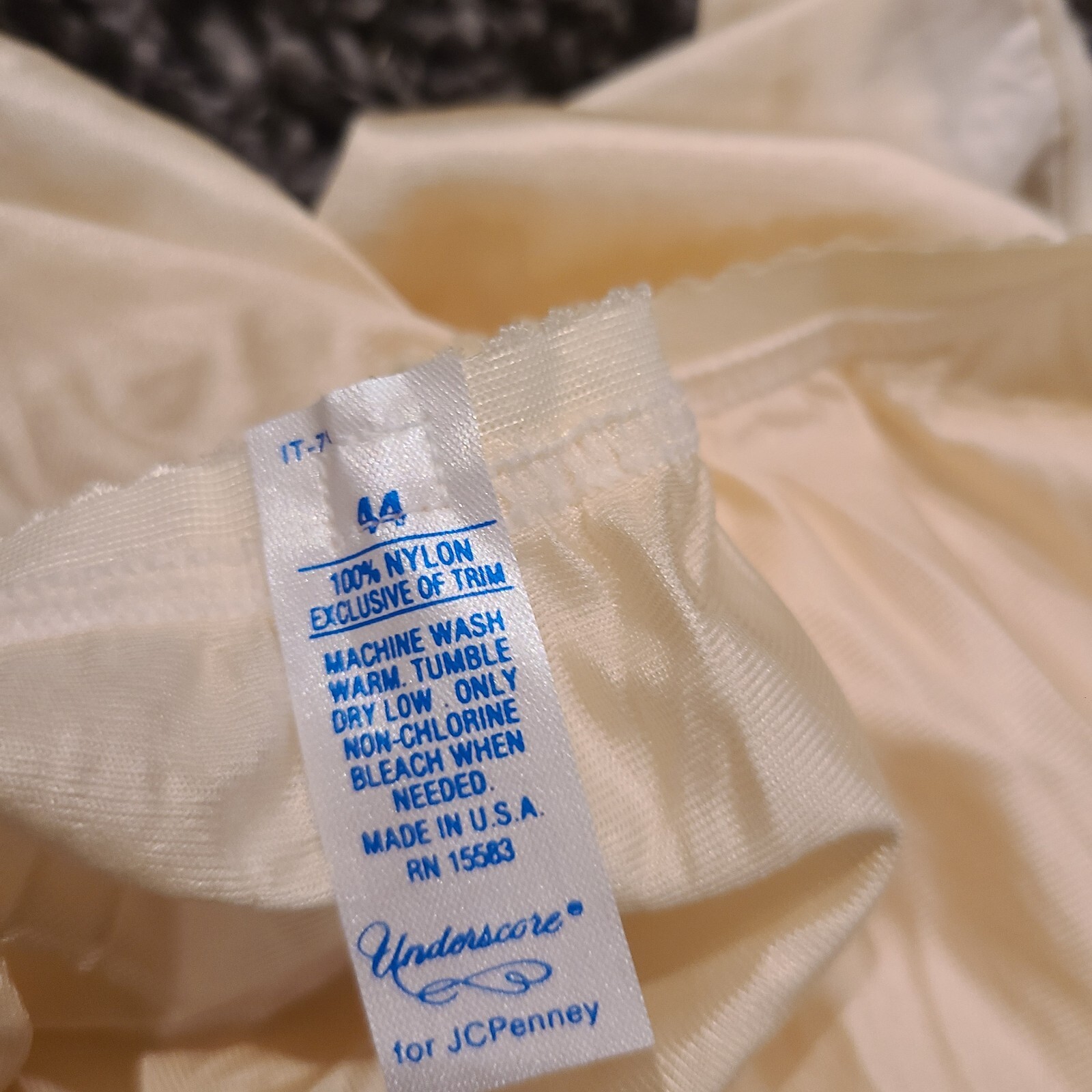 Vintage J C Penney Underscore 100% Antron lll Nylon Brief Panties Sz 6-10