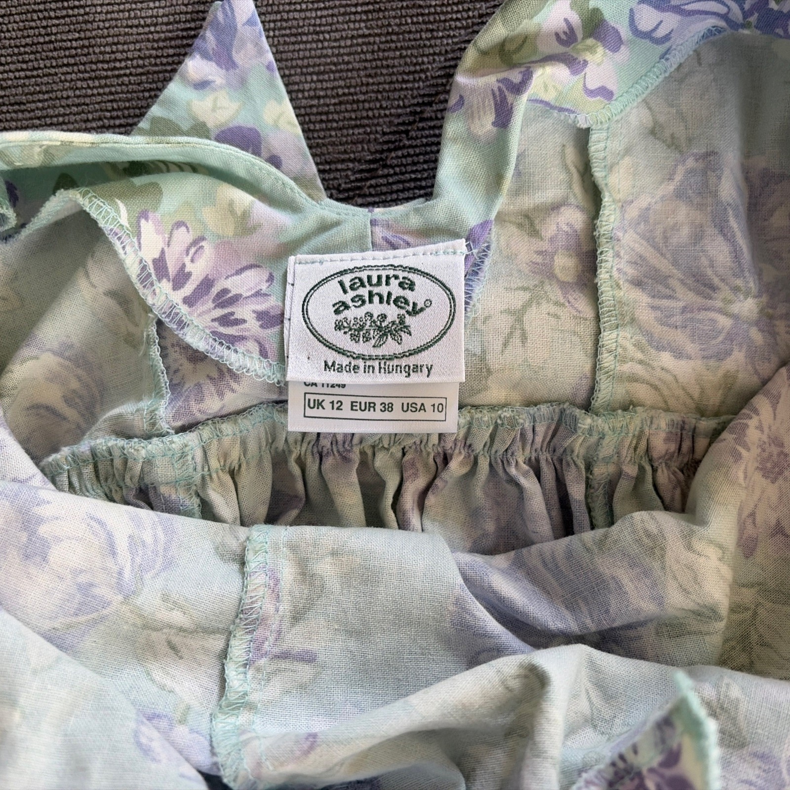 Laura Ashley Vintage US Sz 10 Dress Cottagecore Floral Prairie Style