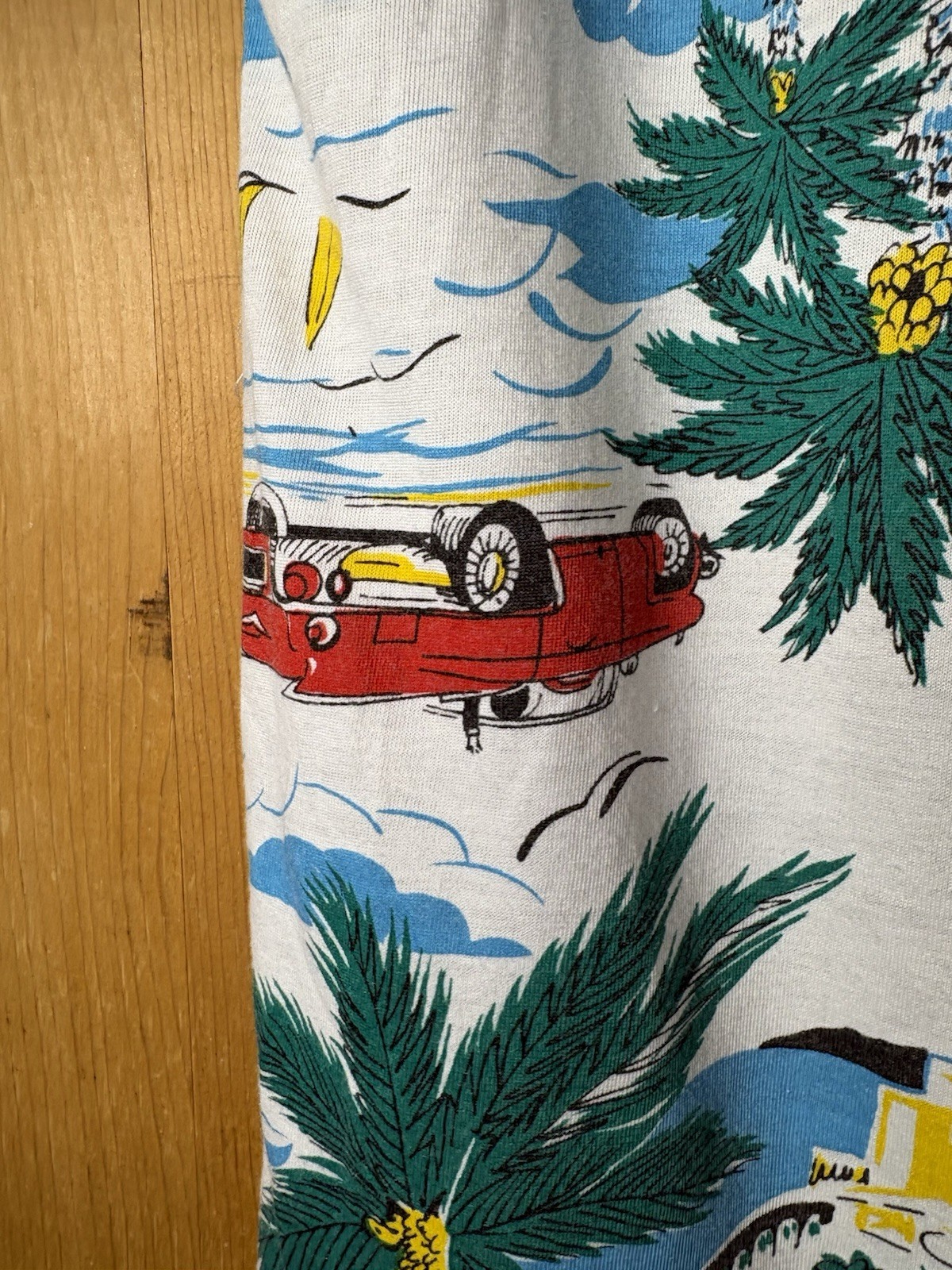 Vtg 80&prime; Instant Glamour Limited Express Cotton Graphic Tee Holiday Motel Cars M