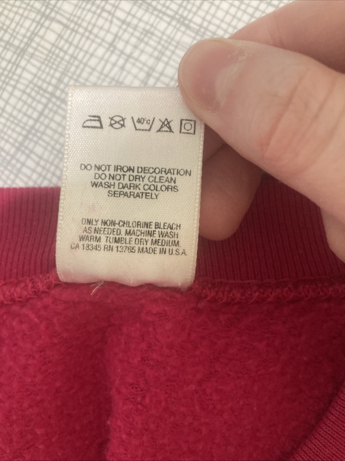 Vtg 80s 90s Fruit of the Loom Casualwear Sweatshirt Ladies XL Pink USA Raglan