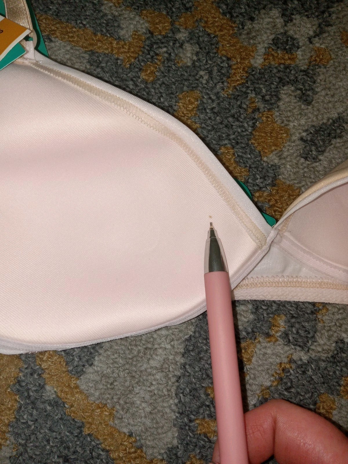 Vintage Playtex Double Vision 4009 Bra 36A Wireless Lined Ivory NOS *FLAW*