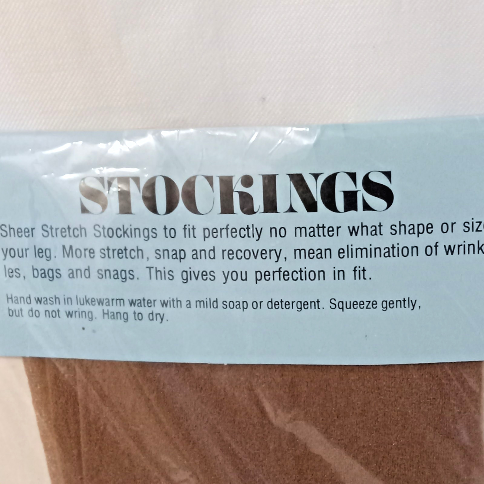 Sheer Stretch Stockings – VTG – Two Pairs – Color Suntan – Read