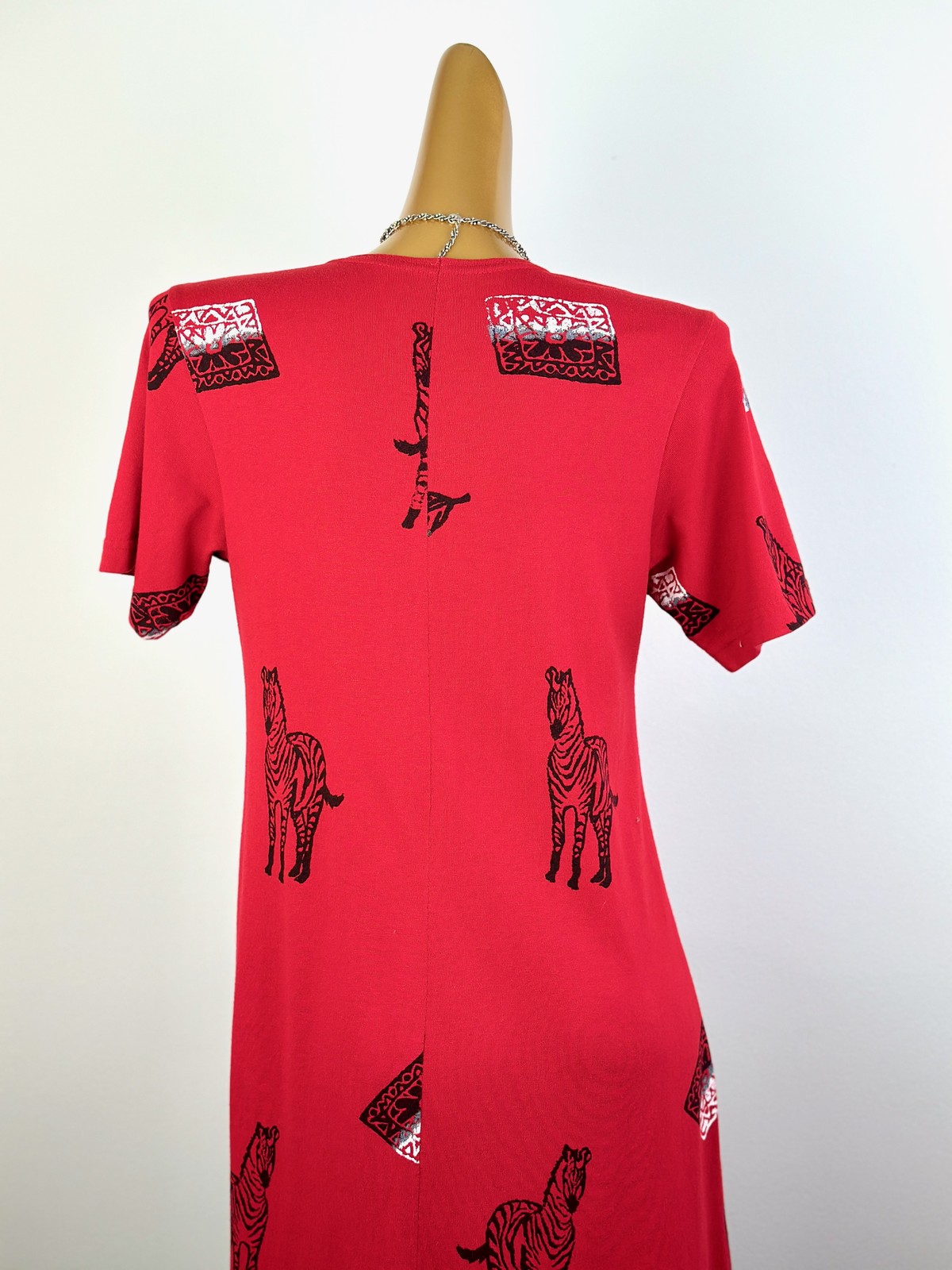 Vintage VTG 90s grunge dress animal print midi sundress