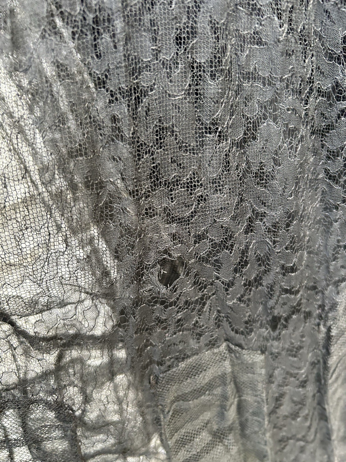 Vintage 1940’s Gown Women’s Black Lace Tutu Fit Flare Party Special Occasion