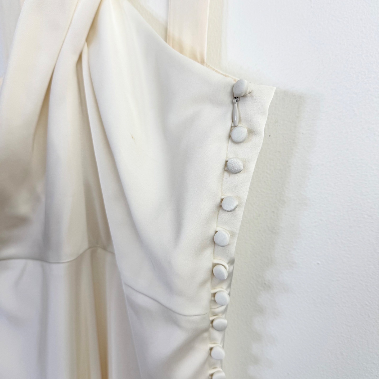 J.Crew Bridal Silk Lined Cross Back Wedding Gown Ivory Size 4