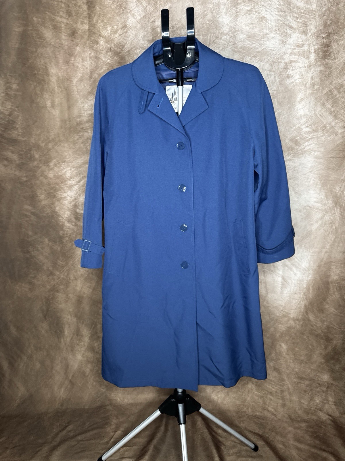 Vintage 1970s Misty Harbor Blue Coat Jacket 12 Petite Fabric USA