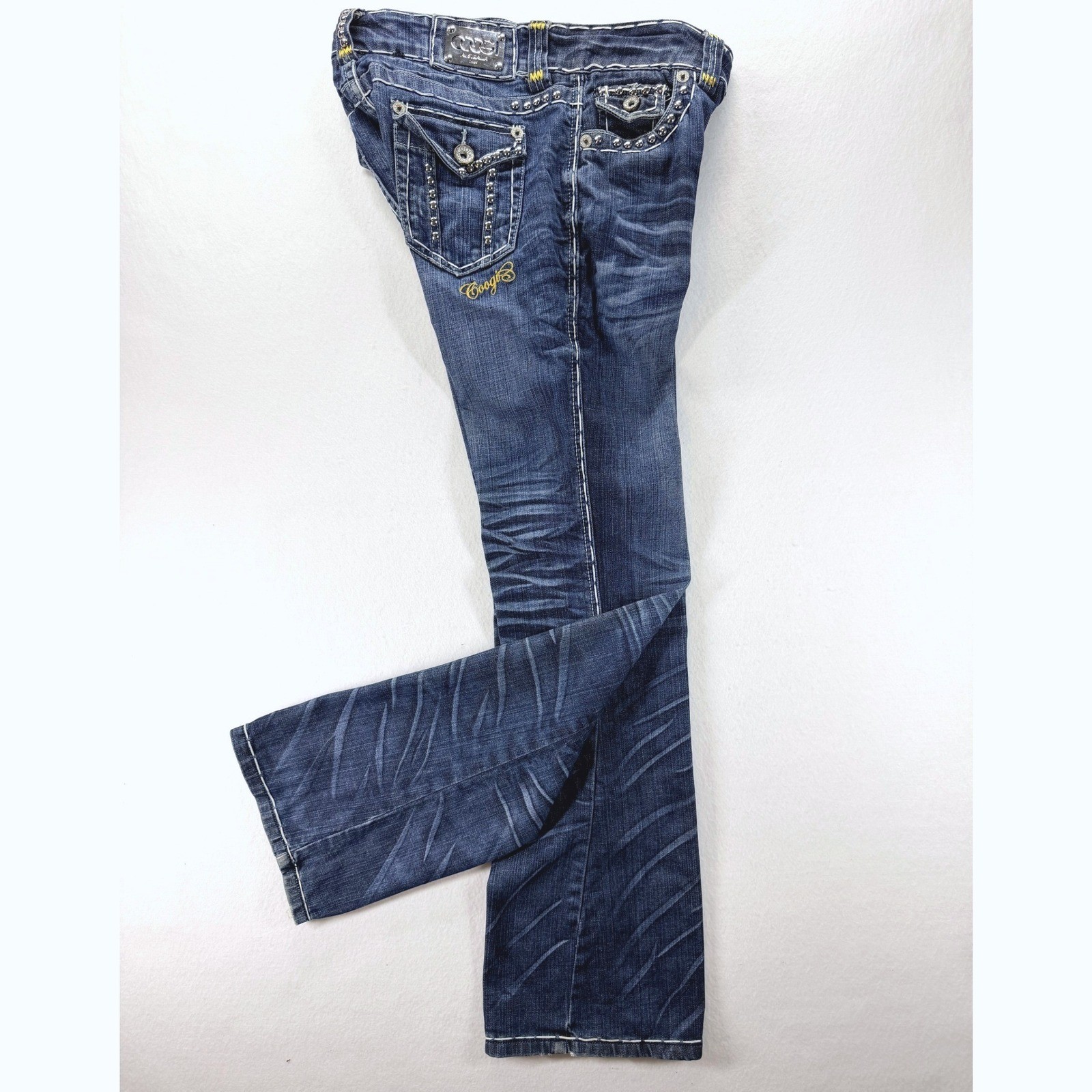 Vintage Y2K COOGI Australia Studded Low Rise Bootcut Jeans Women&rsquo;s 7/8