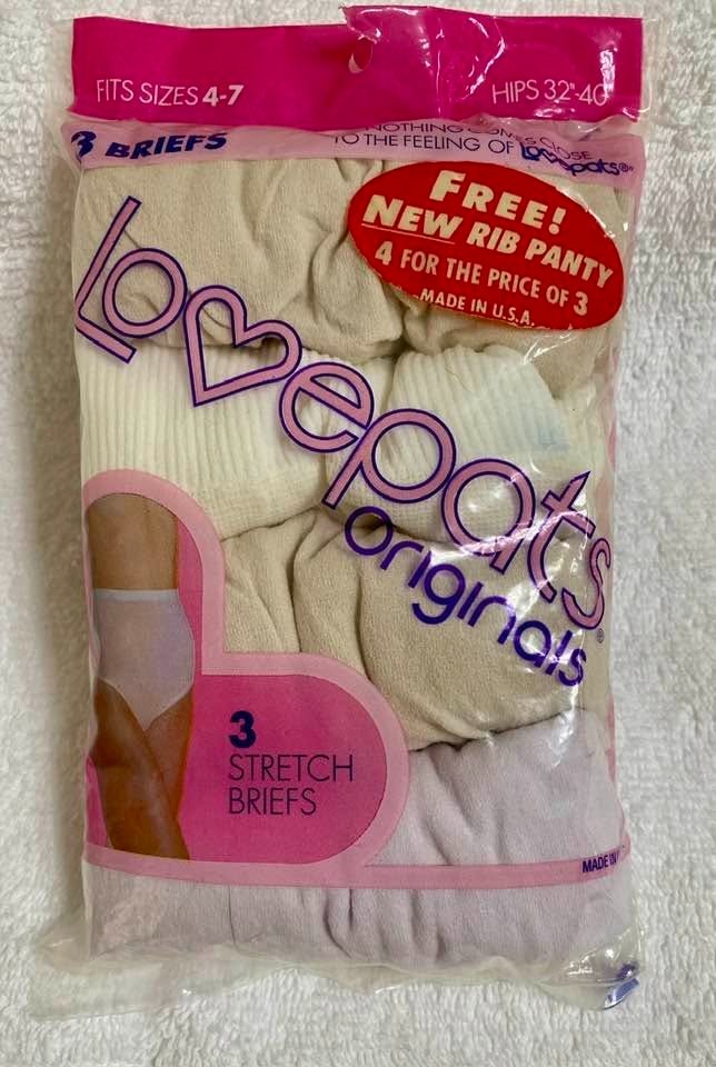 Lovepats Originals 4 Pack Stretch Briefs Size 4-7 (Hips 32&Prime;-40&Prime;)