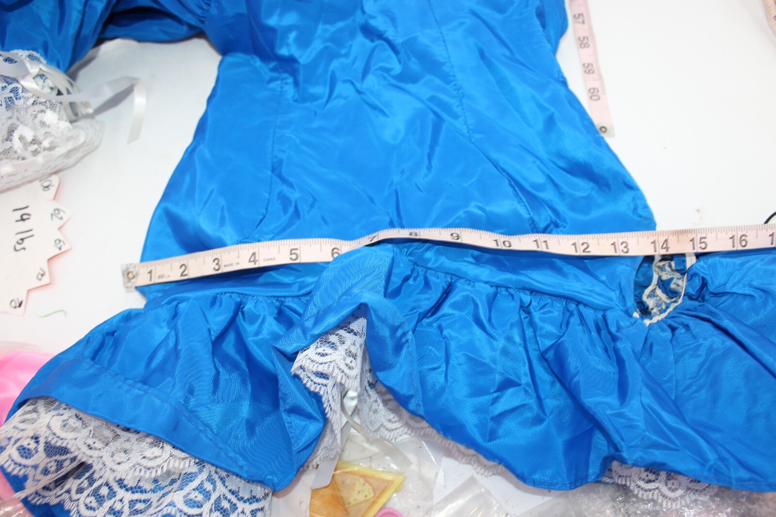 FLIRTATIONS Blue Colonial Victorian Gown Size 5/6 VTG Alfred Angelo Dress Prom