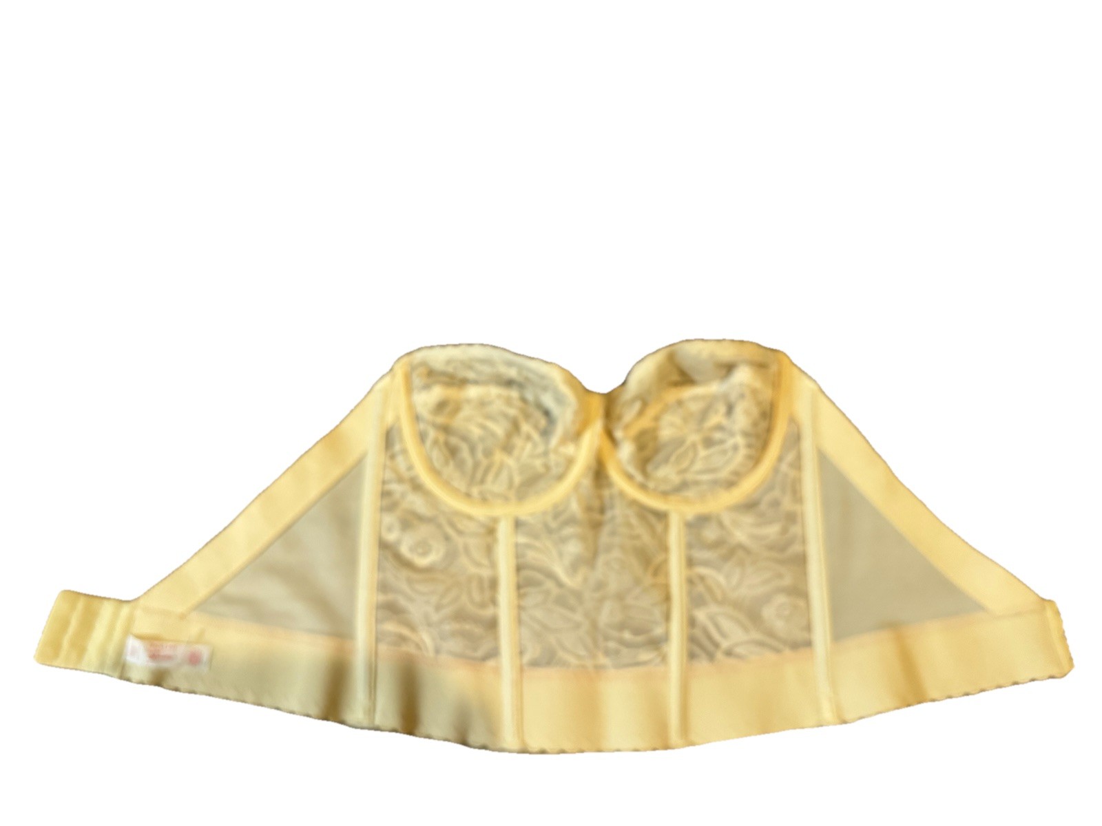 Vintage Backless Smoothie 470 Beige Lace Bra 36C