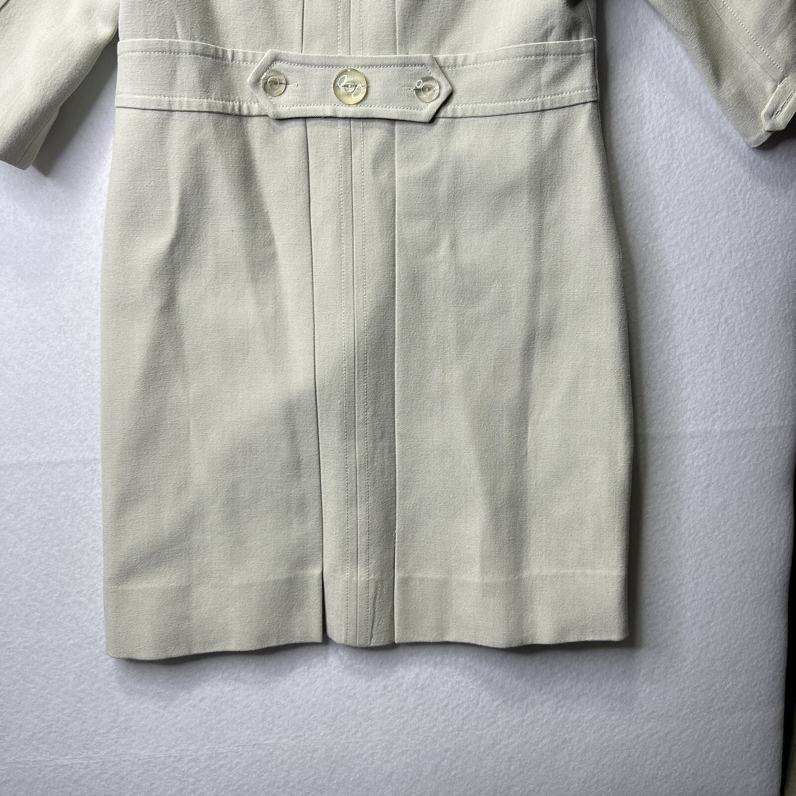 Original Penguin Silk Wool Cotton Zip Coat Jacket Cream Floral Lined Sz 4 Prep