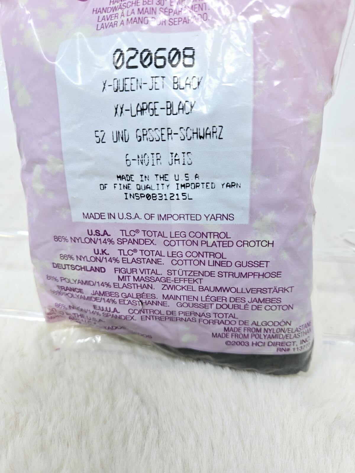 Silkies Light Control Large Jet Black Sandal foot Panty Hose2003 Lot VINTAGE