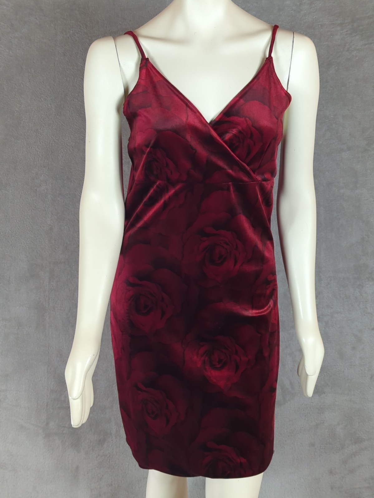 Vintage 90&rsquo;s RAG Velvet Rose Floral Babydoll Dress Y2K Whimsygoth Goth Witchy
