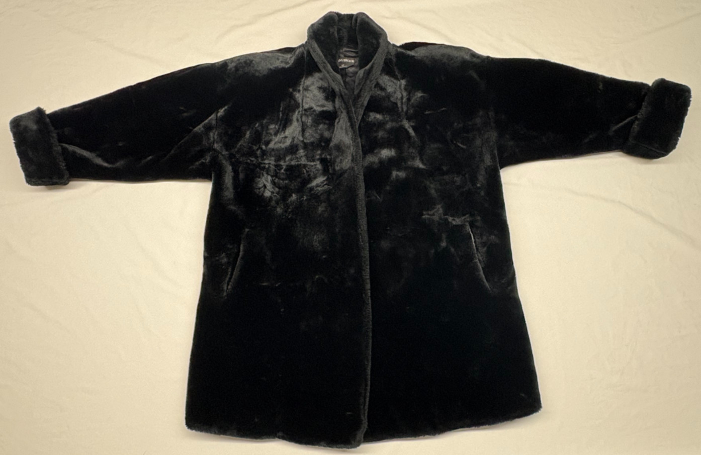 Donnybrook Vintage Black Faux Fur Coat Oversized Men’s 3XL 4XL Long