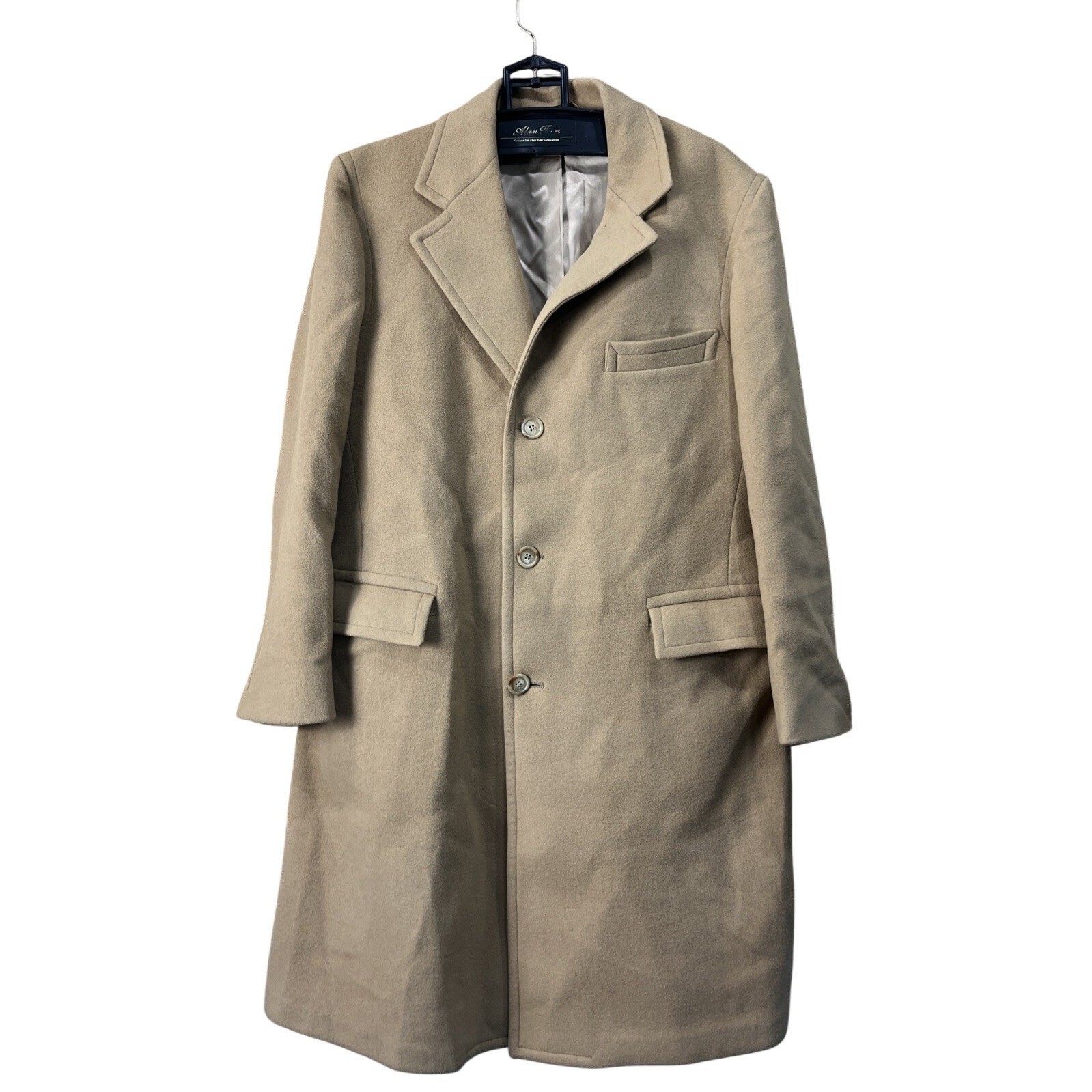 Zero King Overcoat Women 42 Camel 100% Pure Wool Vintage Made in USA Long Trench
