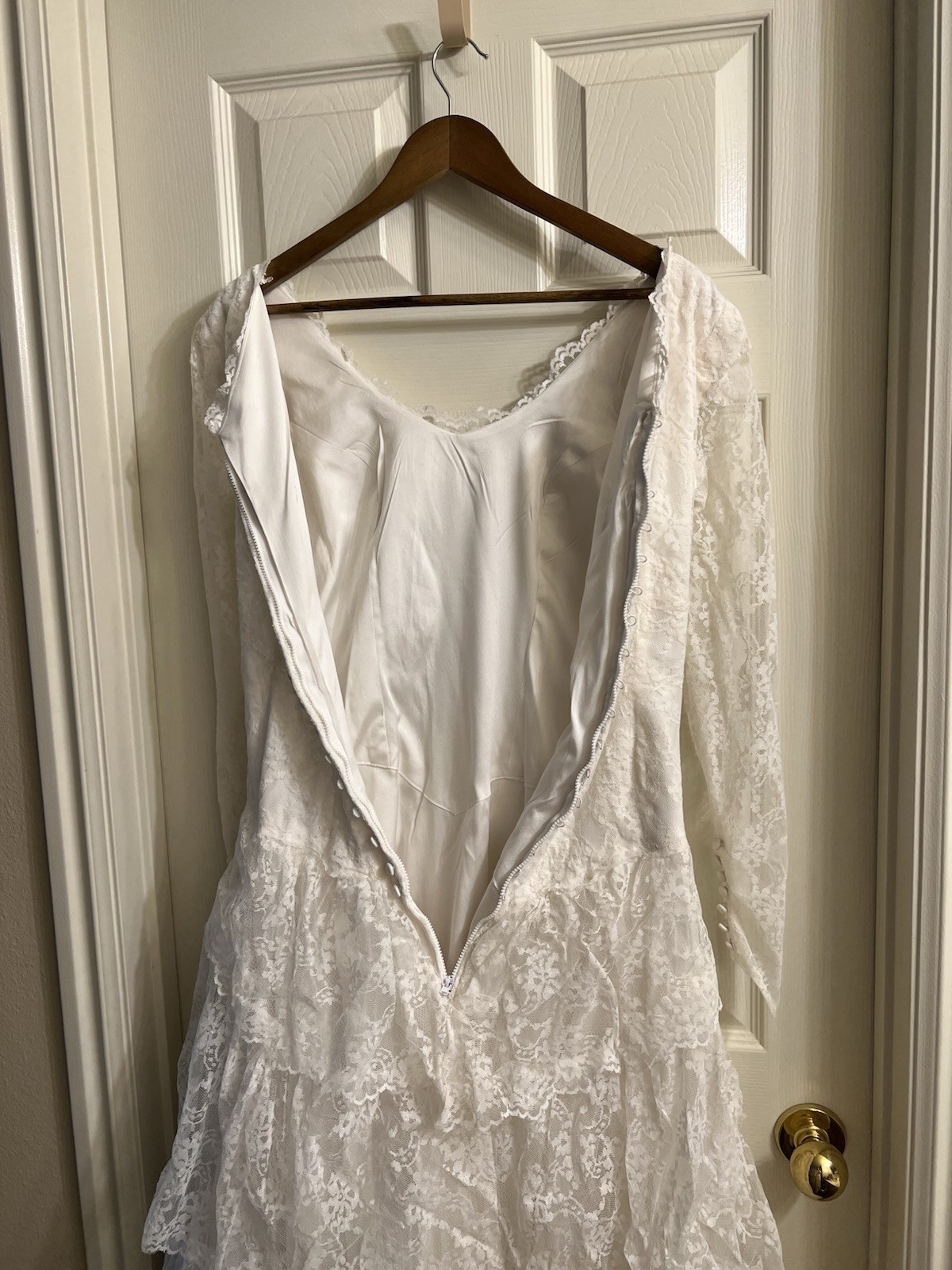 Vintage Custom Lace Wedding Dress