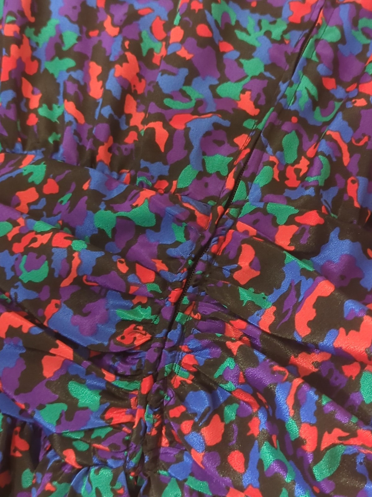 Shelly Michaels Vintage 1980&rsquo;s Colorful Dress Sz 7/8 Small, Fitted