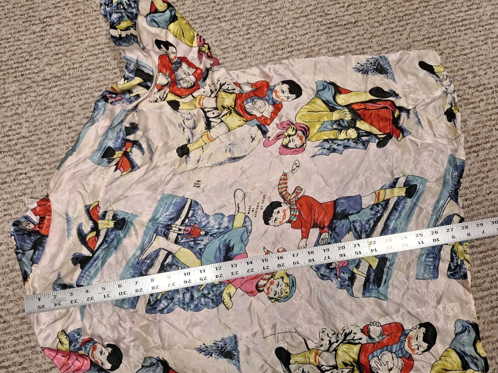 Vintage 80s Hysteric Et Vous Comic Rayon Blouse Cartoon France Retro